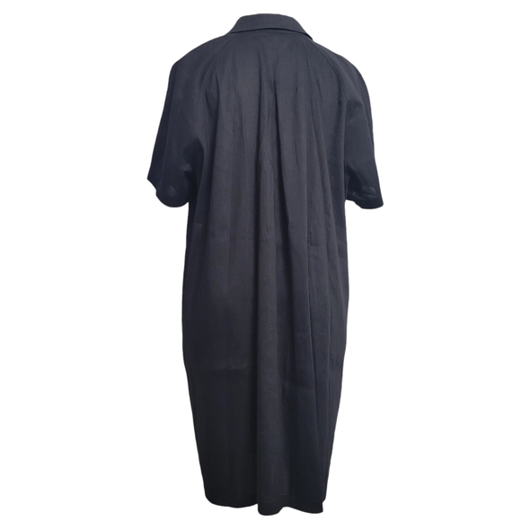 Lafayette 148 New York Black Short Sleeves Dress Shirt Size XL NWOT - Picture 6 of 9